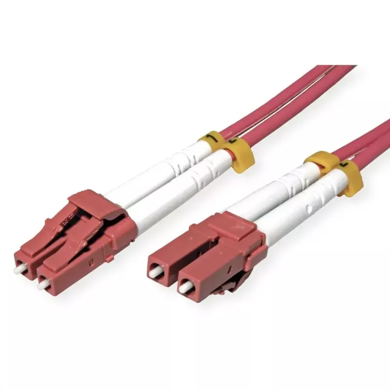 Kabel światłowodowy ROLINE 21158616 15 m 2x LC OM4 fioletowy