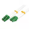 kabel światłowodowy ROLINE 21158630 1 m 2x LC OS2 biały