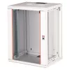 Szafa rackowa naścienna 19 cali ROLINE Pro 16U 600x450 mm, szara, zamek na klucz, IP20