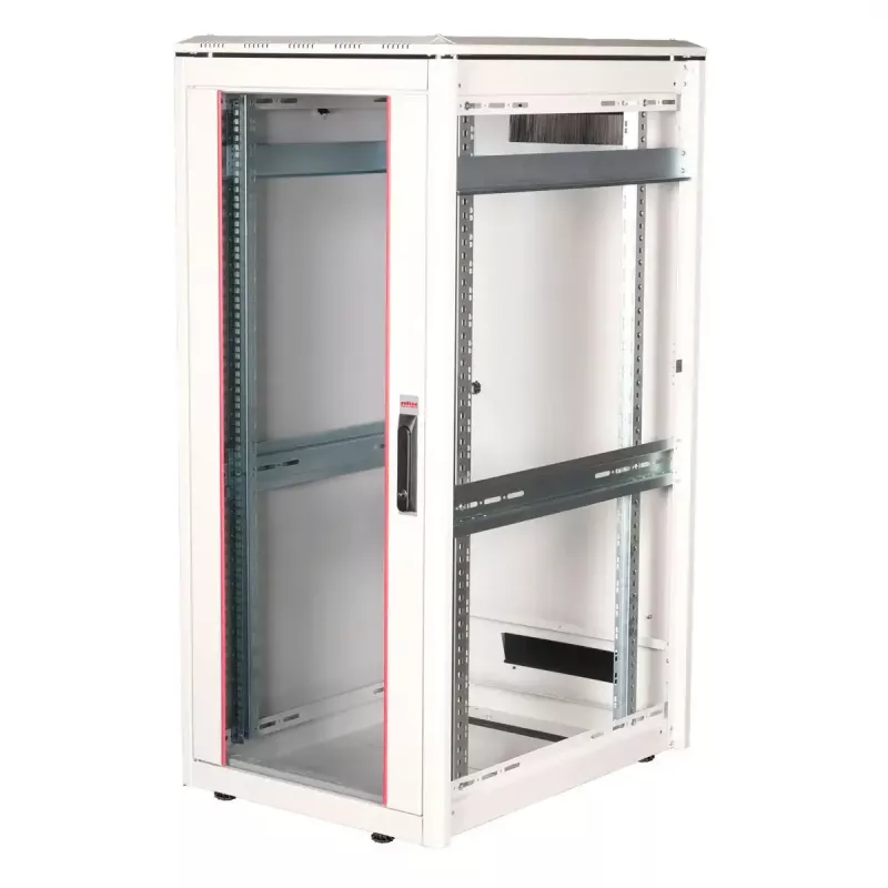 ROLINE Szafa sieciowa 19 inch Pro 26U, 600x800 mm SxG, drzwi szklane, szara, IP20, obciążenie 600 kg