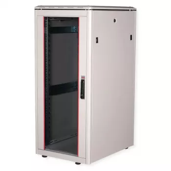 ROLINE Szafa sieciowa 19 inch Pro 26U, 600x800 mm SxG, drzwi szklane, szara, IP20, obciążenie 600 kg