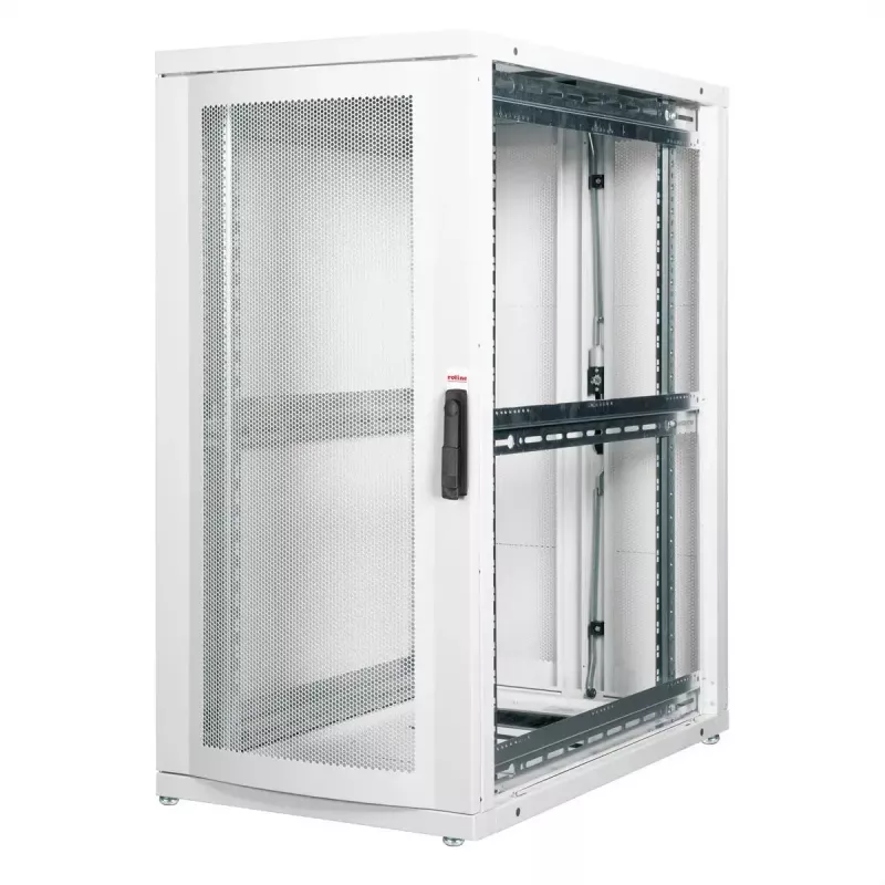 Wolnostojąca szafa serwerowa 19 cali ROLINE Pro 26U, 600x1000 mm SxG, udźwig 1000 kg, IP20, szara