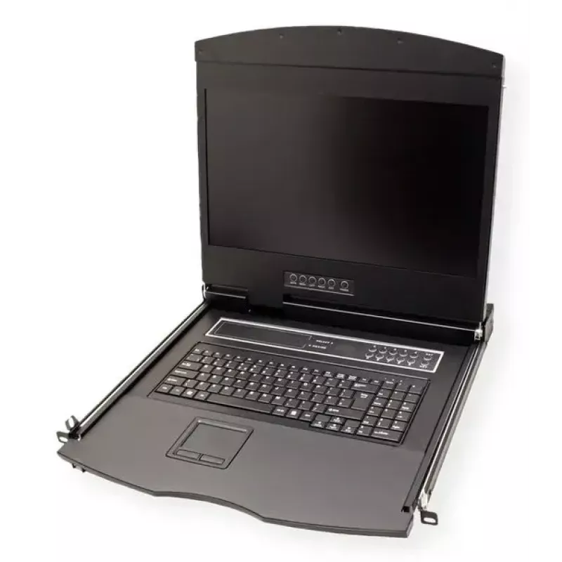 Konsola rackowa VALUE 26.99.0131 19 cali (48,3 cm) 1366x768 250 cd/m² Klawiatura niemiecka Czarny 1U