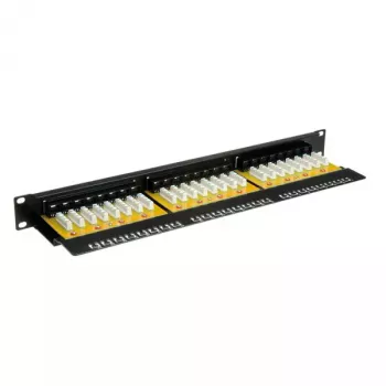 Patch Panel VALUE Cat.6/Class E 24 Porty UTP czarny