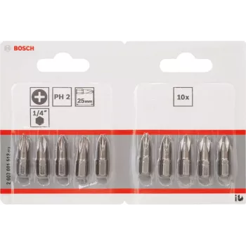 Wkrętak Bosch 2607001512 extra twardy 10 szt. PH 2 25 mm