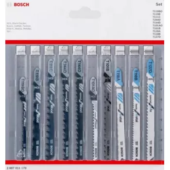 Bosch 2 607 011 170 brzeszczot do wyrzynarek/pilarek brzeszczotowych/pilarek szablastych Brzeszczot do wyrzynarki 10 szt.