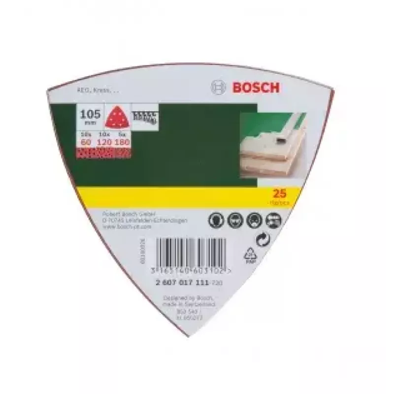 Bosch 2607017111 25 szt. arkusz ścierny