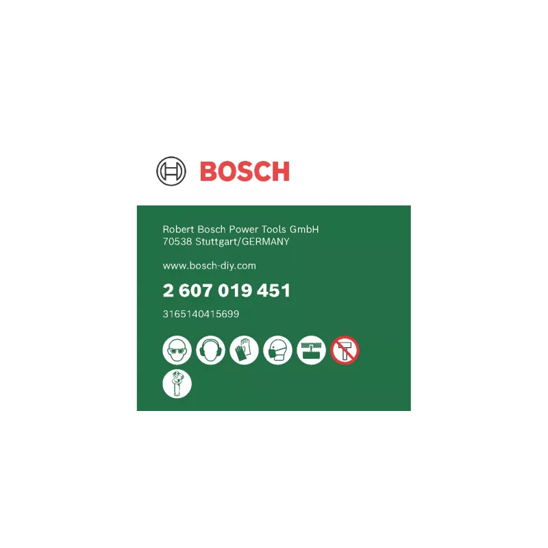 Bosch 2 607 019 451 zestaw otwornic 5 szt.