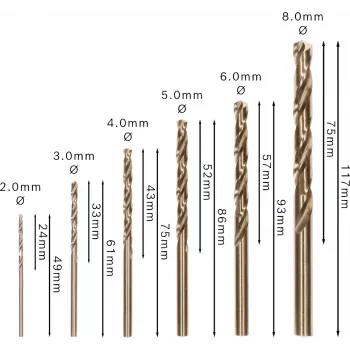 Zestaw wierteł Bosch HSS Twist Drill Bits Cobalt