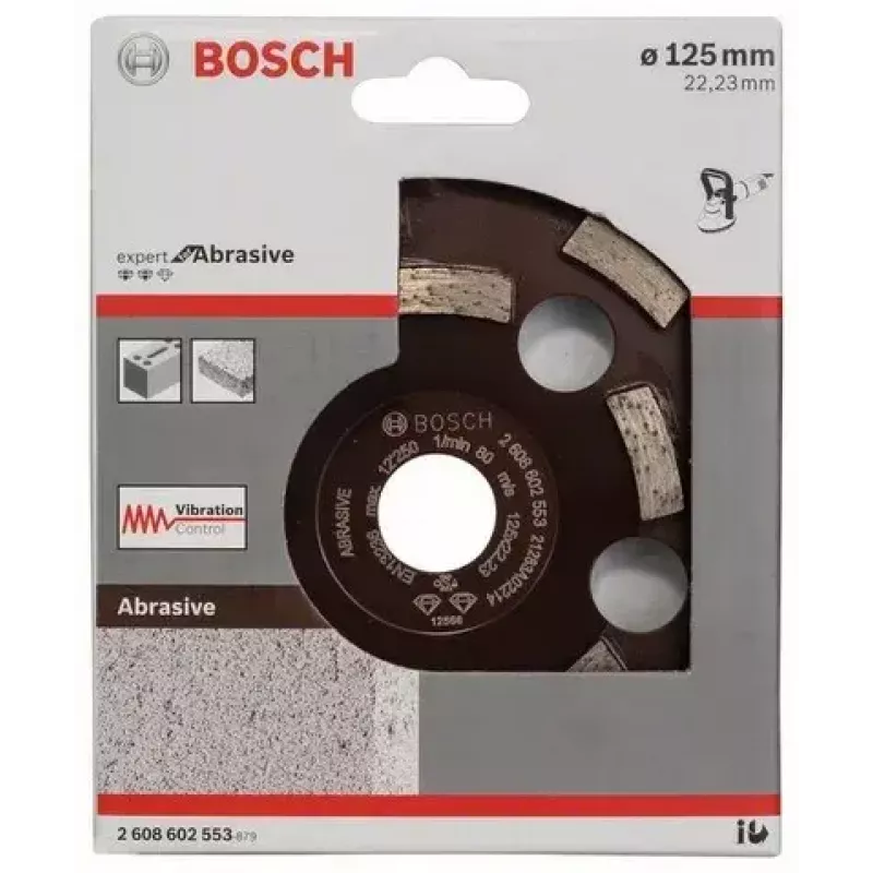 Tarcza szlifierska Bosch 2 608 602 553 odpowiednia do drewna ściernego