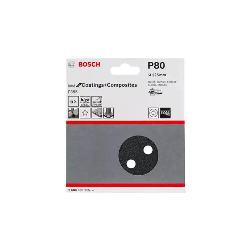 Krążki ścierne Bosch F355 Best for Coatings and Composites