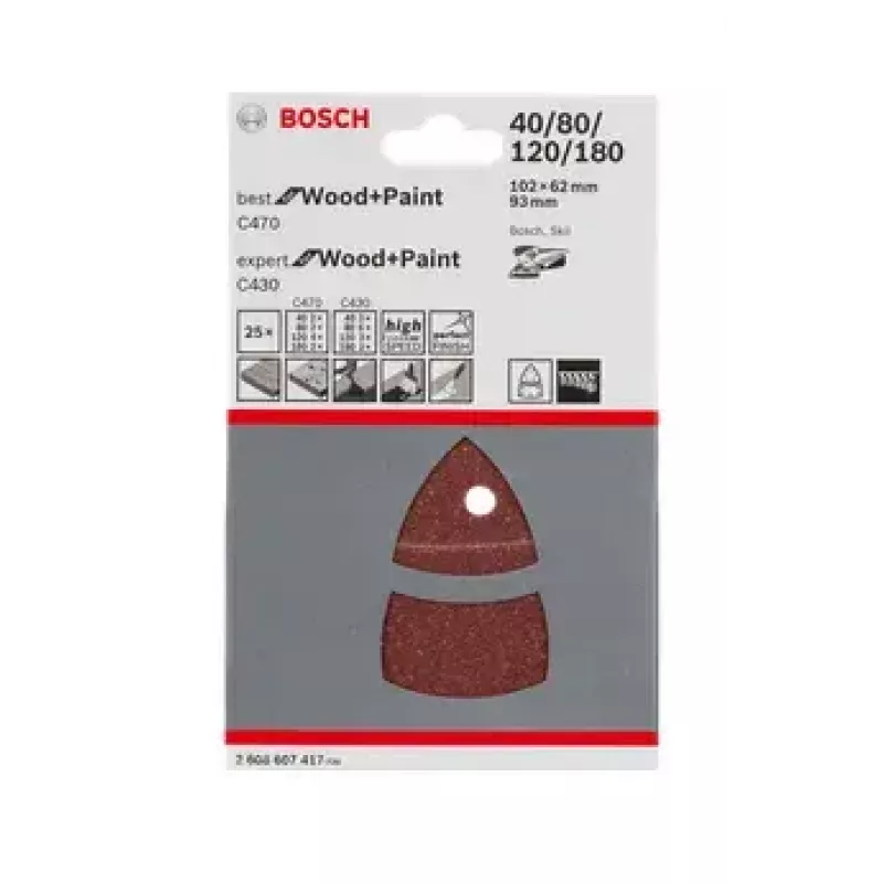 Bosch 2608607417 Podkładka szlifierska 2 szt.