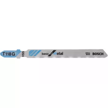 Brzytwa do wyrzynarki Bosch T 118 G Basic do metalu, stal szybkotnąca HSS