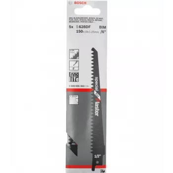 Bosch 2608656263 Brzeszczot do piły szablastej bimetalowy 5 szt.