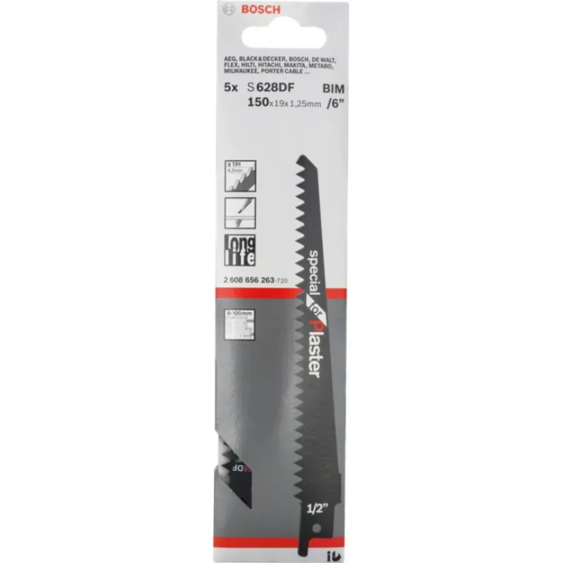 Bosch 2608656263 Brzeszczot do piły szablastej bimetalowy 5 szt.