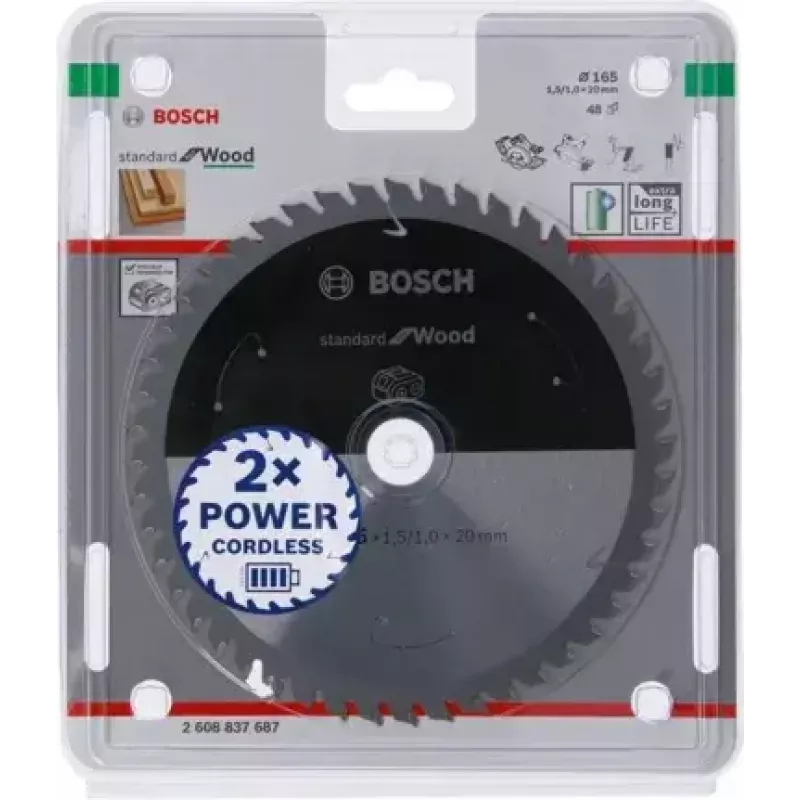 Bosch STANDARD FOR WOOD tarcza do piły tarczowej 16,5 cm 1 szt.