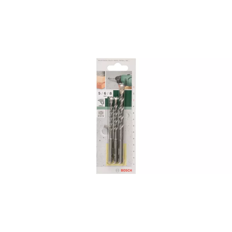 Bosch 3-częściowy zestaw wierteł do betonu SDS-Quick