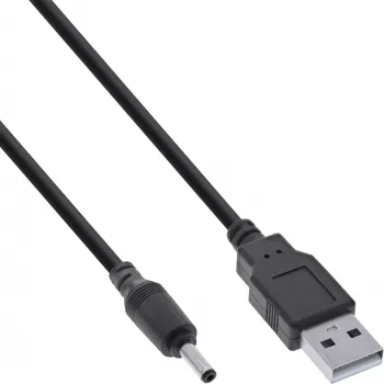 Kabel zasilający USB DC InLine, USB A męski na DC 3,5x1,35 mm 1 m