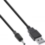 Kabel zasilający USB DC InLine, USB A męski na DC 3,5x1,35 mm 1 m