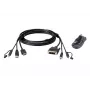 ATEN HDMI na DVI-D USB USB Kabel KVM z audio; 1,8M USB HDMI na DVI-D Bezpieczny KVM