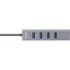 InLine USB-C 3.2 Multi Hub (4x USB-A 5Gb/s), OTG, obudowa aluminiowa