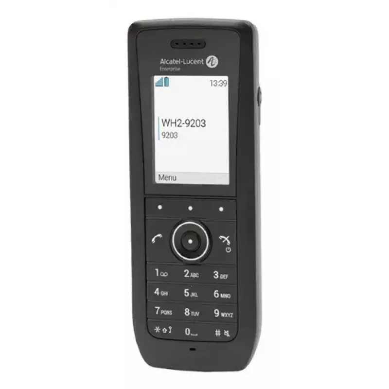 Telefon IP ALCATEL 8158s — bezprzewodowa słuchawka, 2-calowy LCD 230×320, Wi‑Fi a/b/g/n/ac, kodeki G.711/G.729/OPUS, czarny