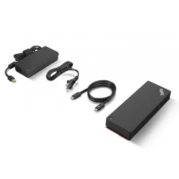 Lenovo ThinkPad Universal Thunderbolt 4 Przewodowa Czarna Łączność Przewodowa Thunderbolt 4 3,5 mm