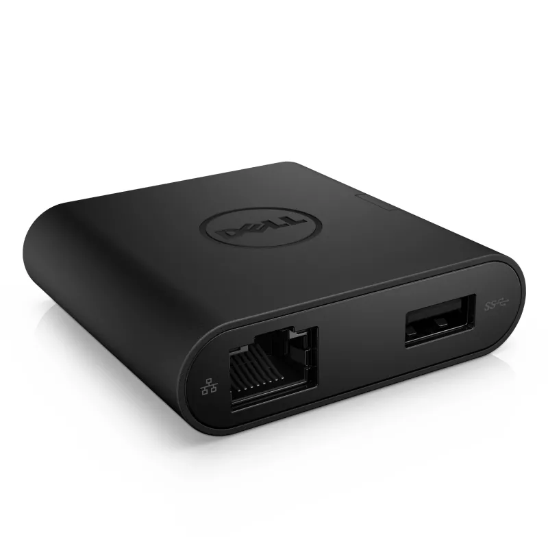 Koncentrator USB-C DELL USB-C - HDMI / VGA / Ethernet / USB 3.0 Czarny