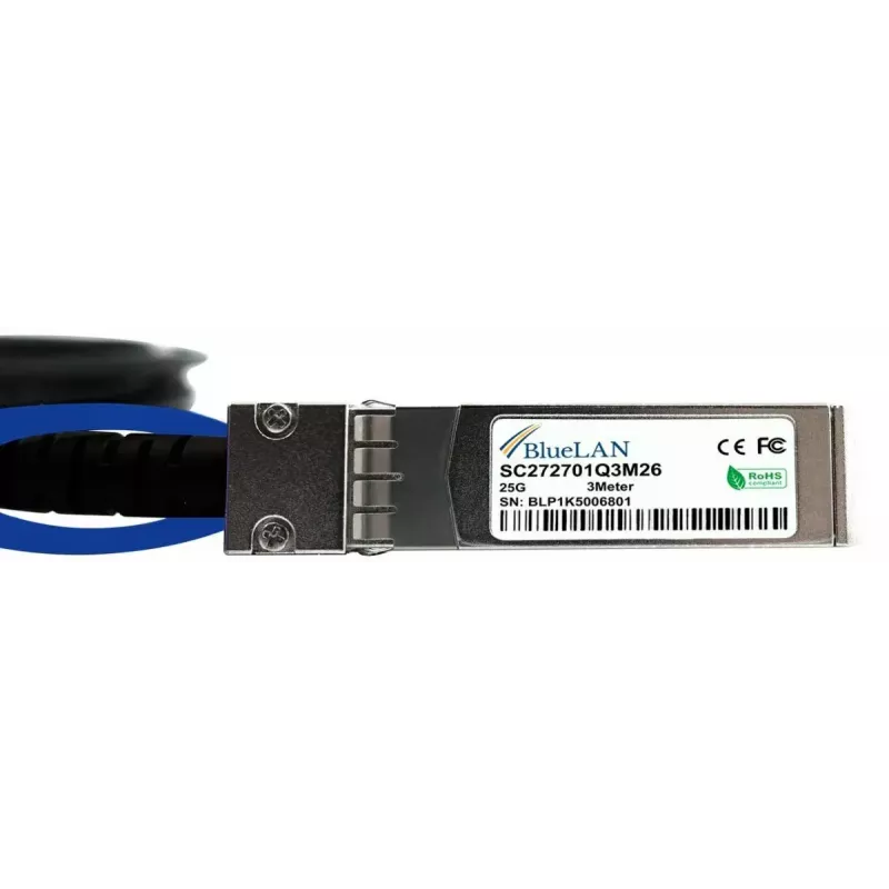 Kabel InfiniBand/światłowodowy BlueOptics 470-ACEX-BL 1 m SFP28 Męski/Męski