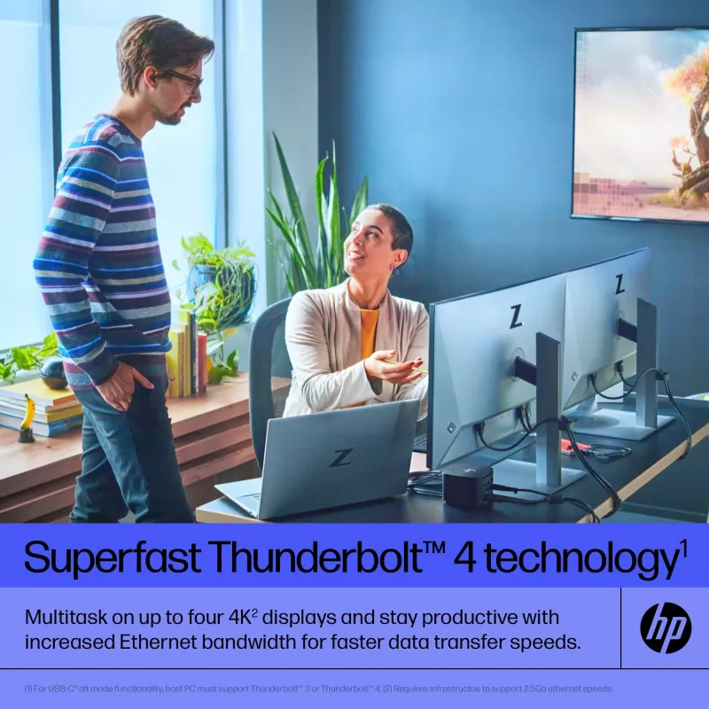 HP Thunderbolt Dock 120W G4 Wired Docking Station Czarny