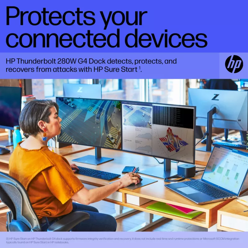 Stacja dokująca HP Thunderbolt Dock 280W G4 Wired Thunderbolt 4 Czarna