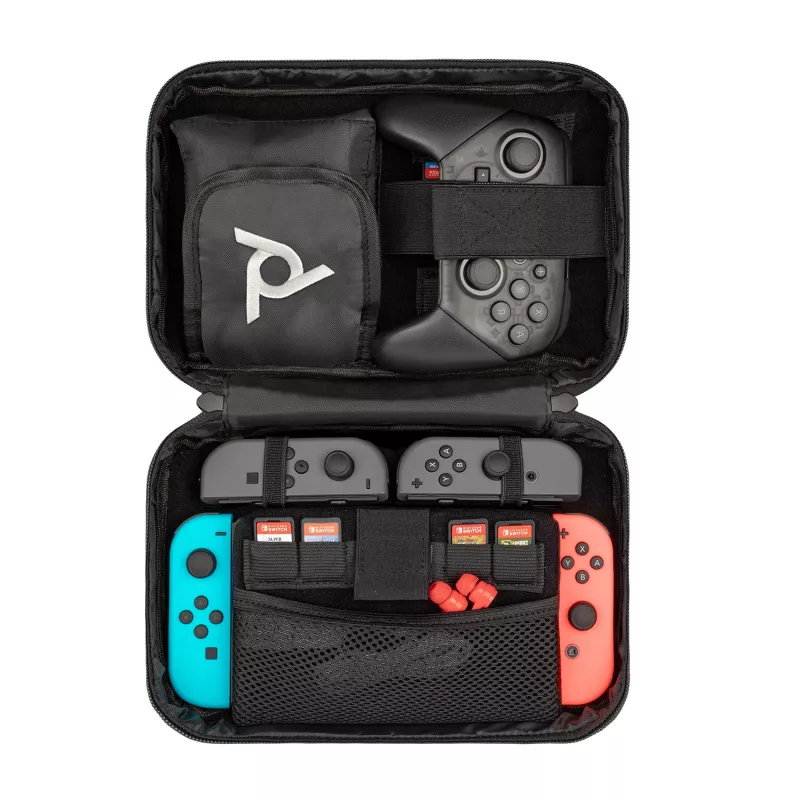 PDP Commuter Case - Elite Edition, Pokrowiec, Nintendo, Czarny, Szary, Nintendo Switch, Nintendo Switch Lite, Nintendo Switch OLED, Odporny na upadek, Odporny na zarysowania, Zamek błyskawiczny