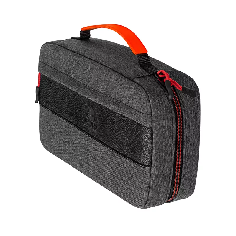 PDP Commuter Case - Elite Edition, Pokrowiec, Nintendo, Czarny, Szary, Nintendo Switch, Nintendo Switch Lite, Nintendo Switch OLED, Odporny na upadek, Odporny na zarysowania, Zamek błyskawiczny