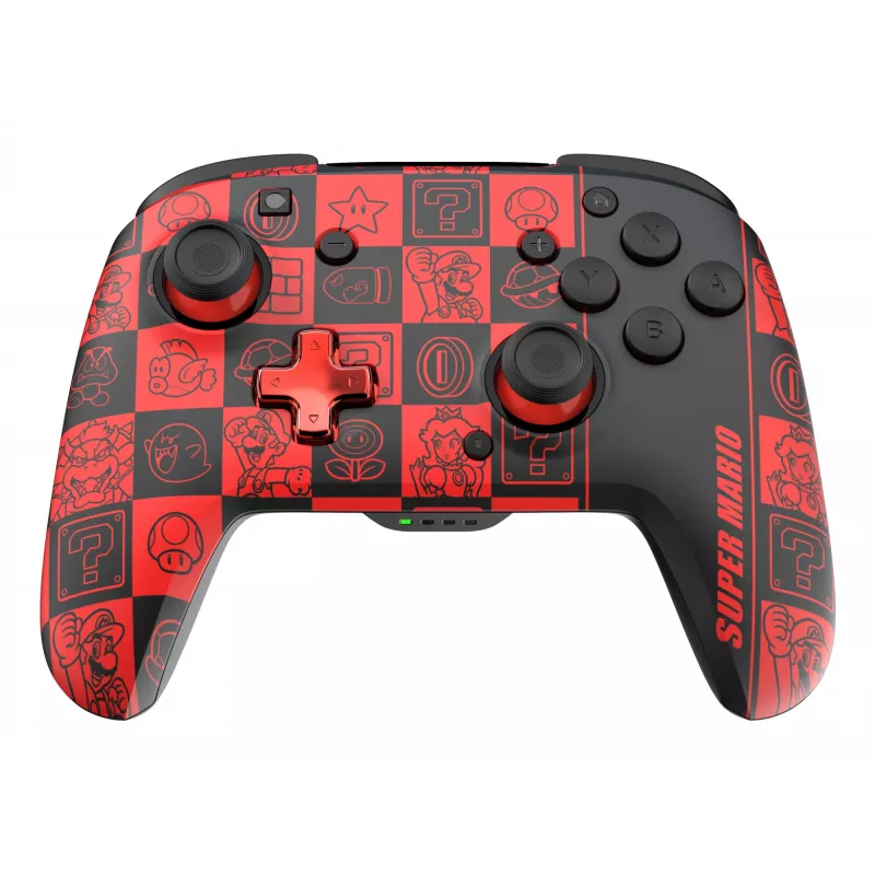 PDP REMATCH GLOW Czarny, Zielony, Czerwony Gamepad Analogowy / Cyfrowy Nintendo Switch, Nintendo Switch OLED