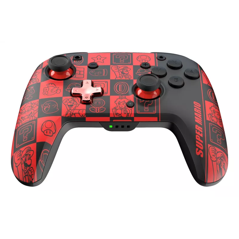 PDP REMATCH GLOW Czarny, Zielony, Czerwony Gamepad Analogowy / Cyfrowy Nintendo Switch, Nintendo Switch OLED