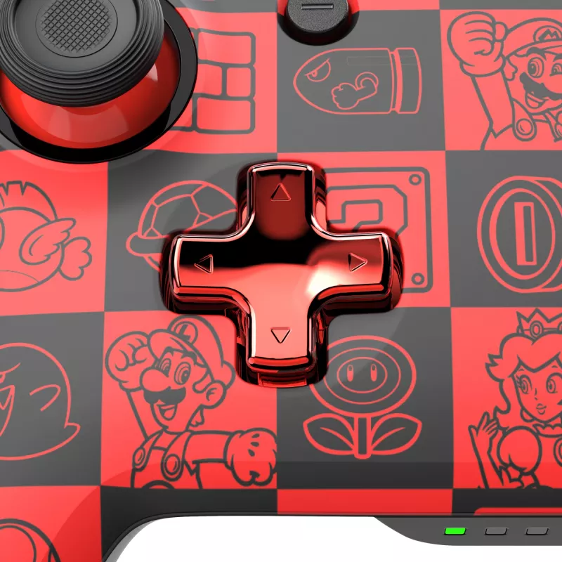 PDP REMATCH GLOW Czarny, Zielony, Czerwony Gamepad Analogowy / Cyfrowy Nintendo Switch, Nintendo Switch OLED