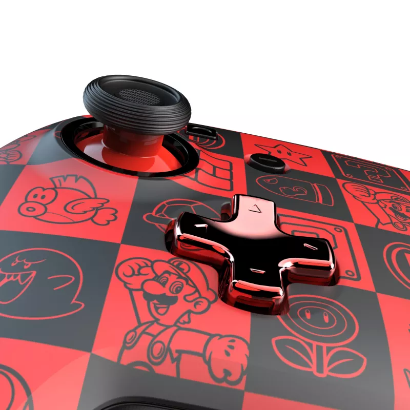 PDP REMATCH GLOW Czarny, Zielony, Czerwony Gamepad Analogowy / Cyfrowy Nintendo Switch, Nintendo Switch OLED