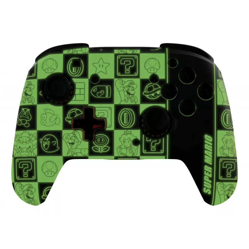 PDP REMATCH GLOW Czarny, Zielony, Czerwony Gamepad Analogowy / Cyfrowy Nintendo Switch, Nintendo Switch OLED