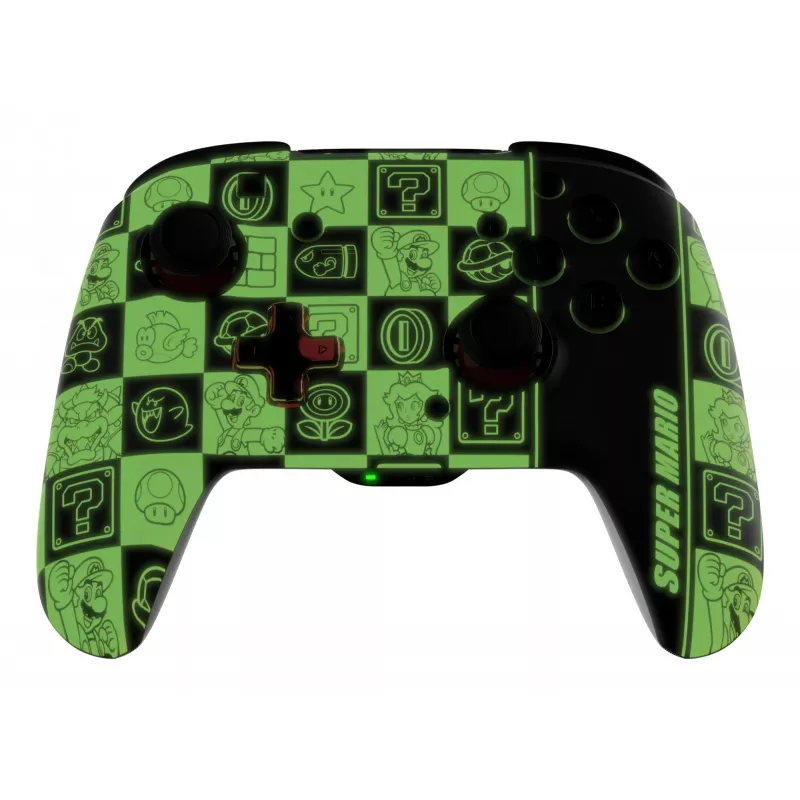 PDP REMATCH GLOW Czarny, Zielony, Czerwony Gamepad Analogowy / Cyfrowy Nintendo Switch, Nintendo Switch OLED