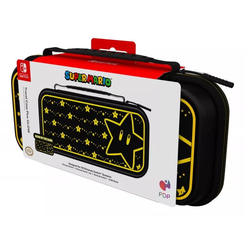 Etui podróżne Plus GLOW: Super Gwiazda, dla Nintendo Switch, Nintendo Switch Lite, Nintendo Switch - model OLED