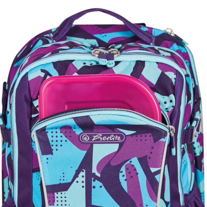 Plecak szkolny Herlitz Ultimate CamoPurple
