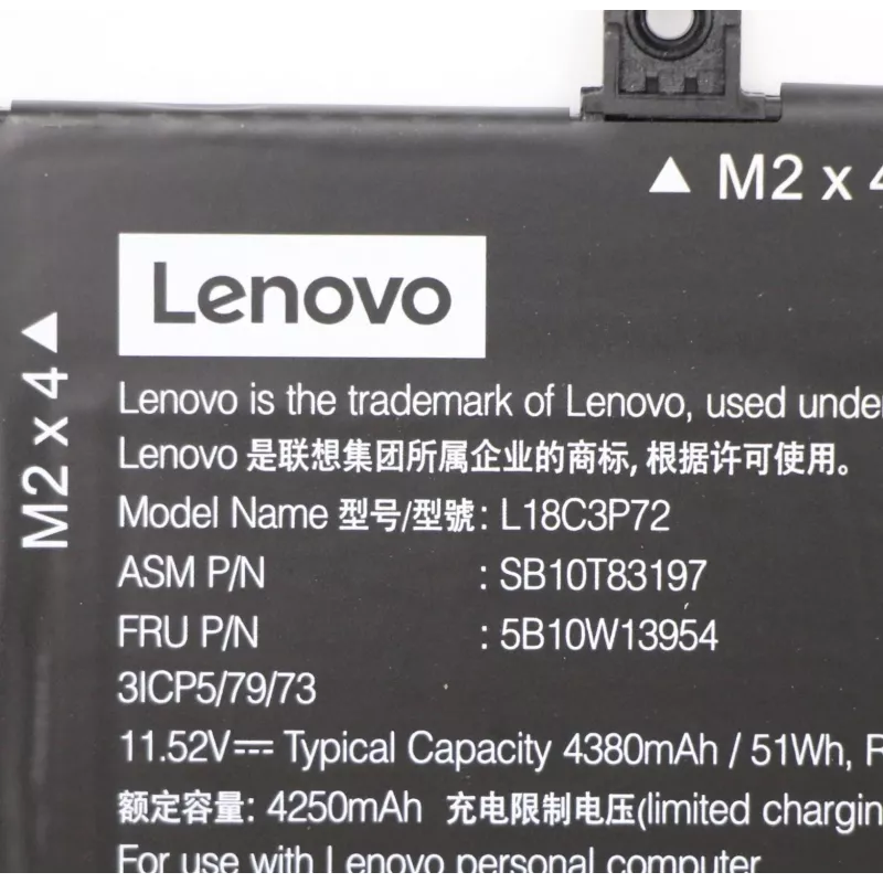 Bateria do laptopa Lenovo 50Wh model 5B10W13954 do kompatybilnych notebooków Lenovo