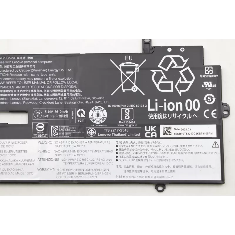 Bateria do laptopa Lenovo 57Wh model 5B10W13974 do kompatybilnych laptopów Lenovo