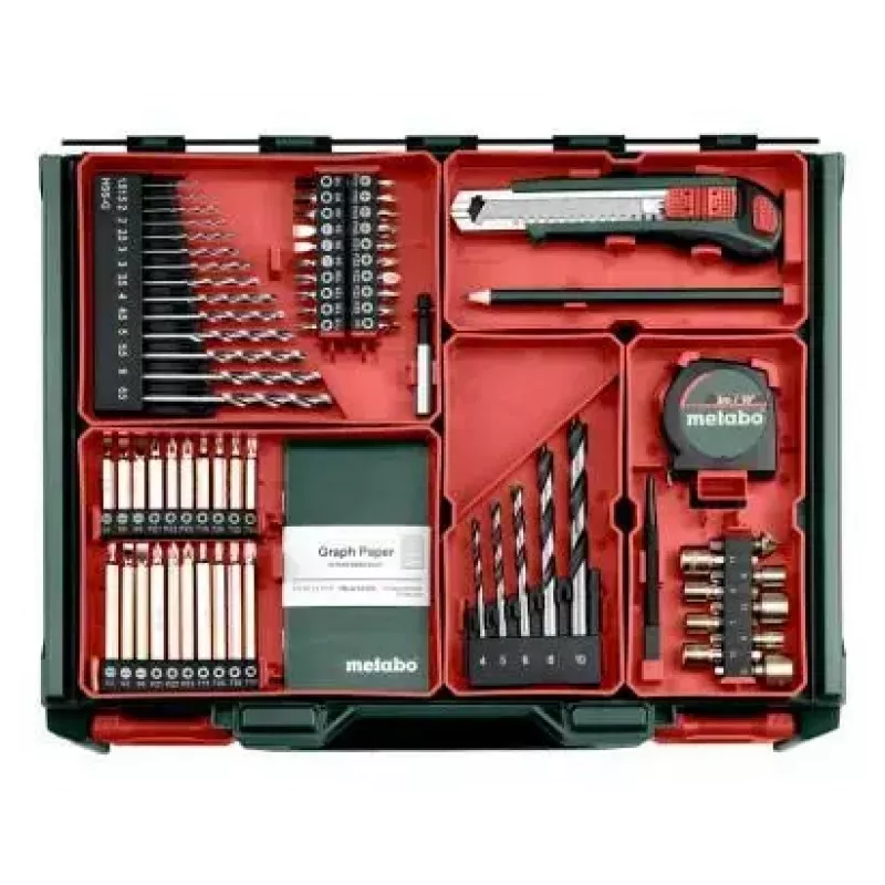 Wiertarko-wkrętarka akumulatorowa z uchwytem pistoletowym Metabo BS 18, uchwyt bezkluczykowy, 1,3 kg, 1600 obr./min, uchwyt 10 mm, 2 Ah Li-Ion (2 akumulatory)