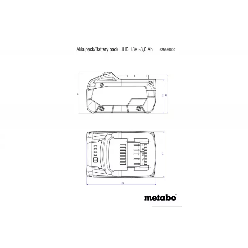 Ładowarka do akumulatorów Metabo 625549000 Universal AC