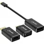 Zestaw konwerterów wyświetlacza InLine USB 6-w-1, 4K/60Hz czarny