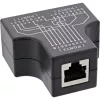 InLine Cat.5e STP T-Adapter gniazdo RJ45 na 2x gniazdo RJ45 czarny