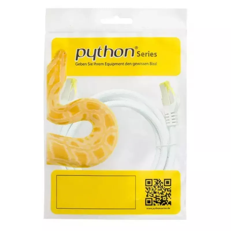 Kabel sieciowy Python 8070PY-075W RJ-45 Cat7 7,5 m Biały