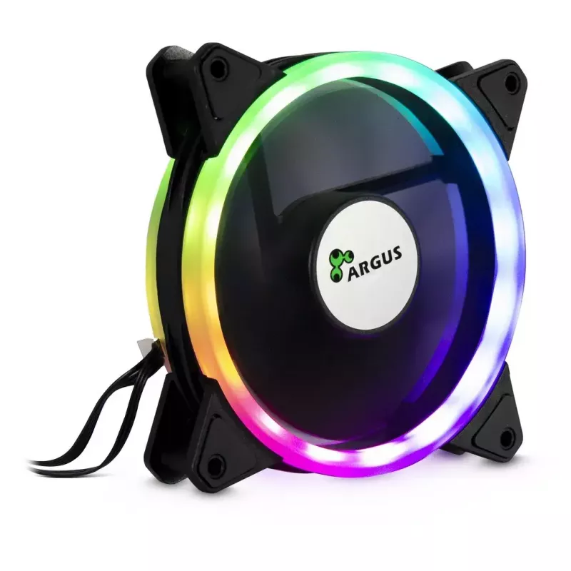 Wentylator do obudowy Inter-Tech RS-04 RGB 12 cm Czarny