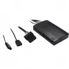 Wentylator do obudowy Inter-Tech RS-04 RGB 12 cm Czarny